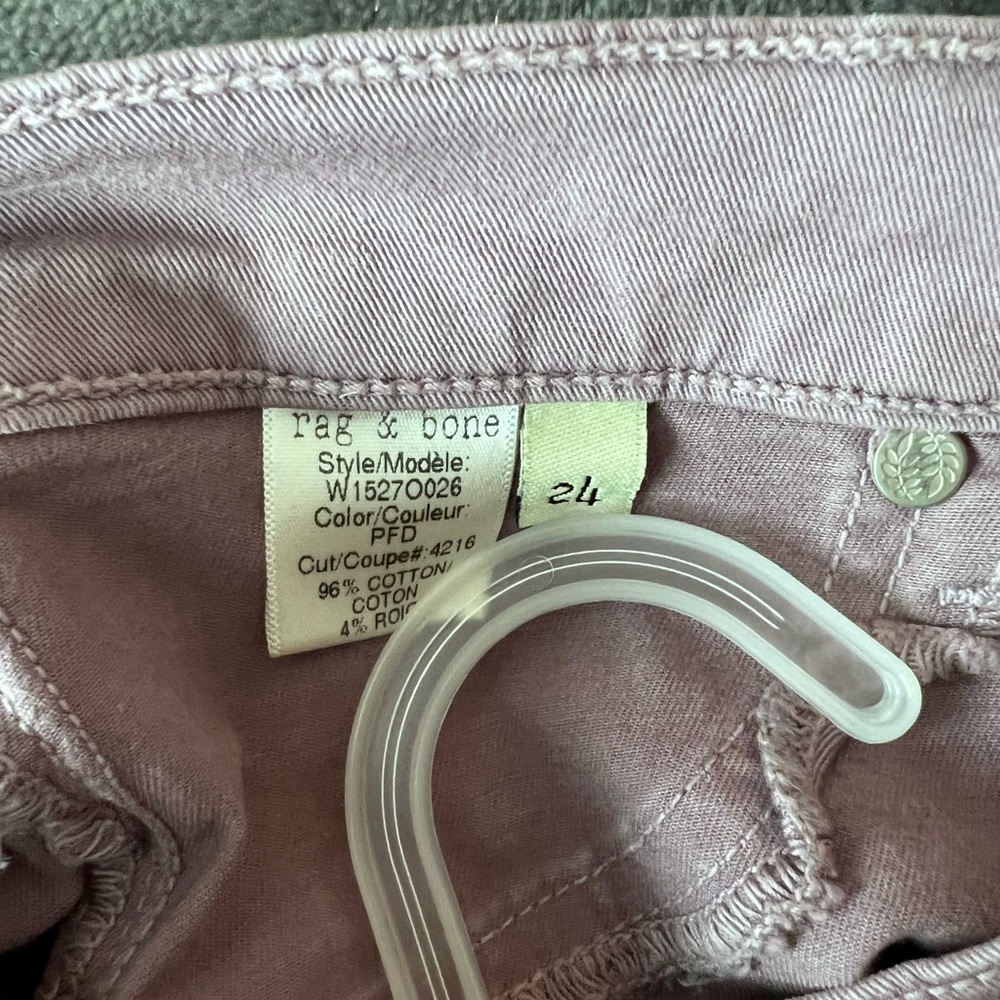 Rag & Bone Lavender Zipper Capri - Size 24 - Picture 8 of 8